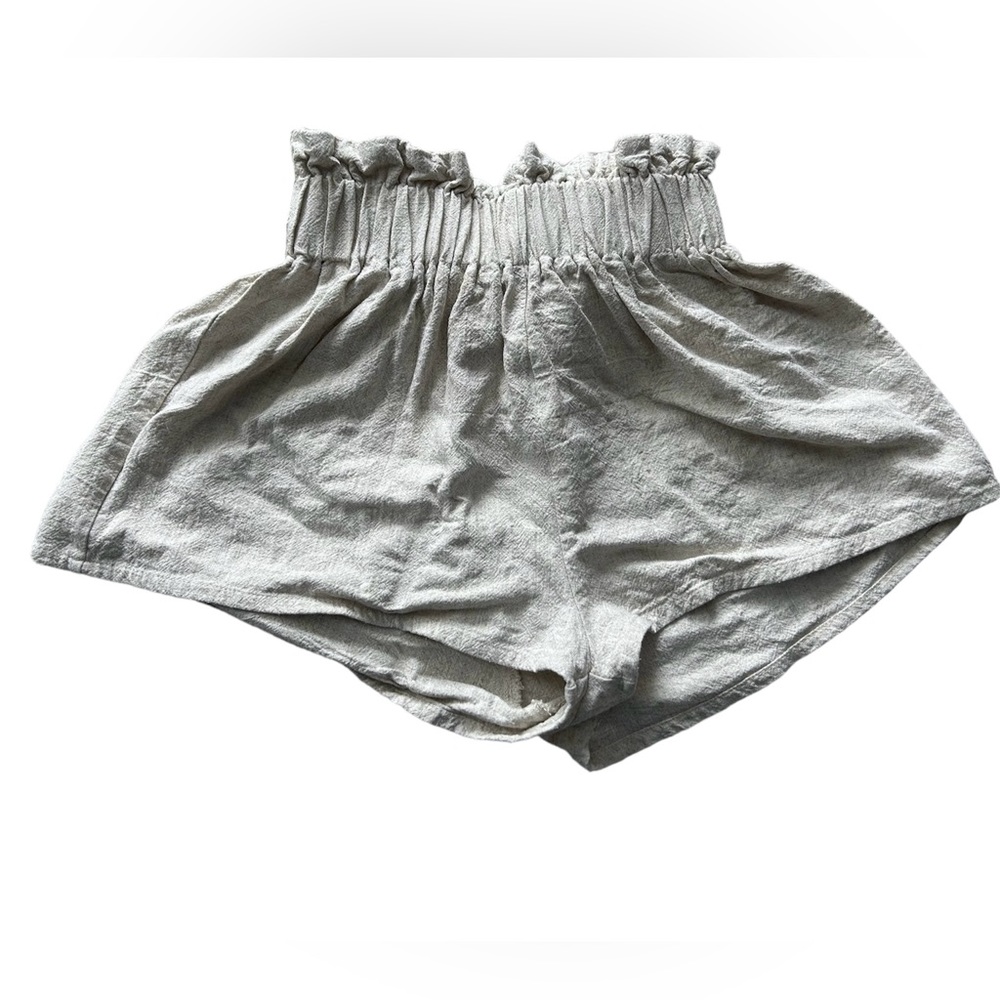 Linen and cotton blend shorts, cream, Native Daughters, size small